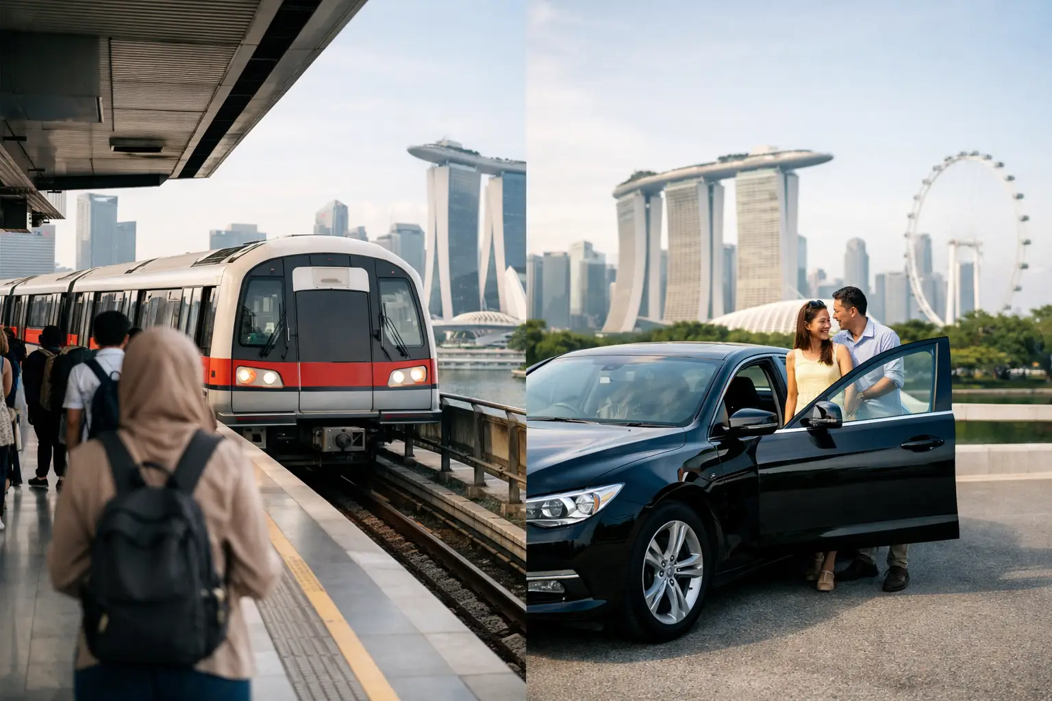 Pengangkutan Awam vs Lawatan Peribadi di Singapura